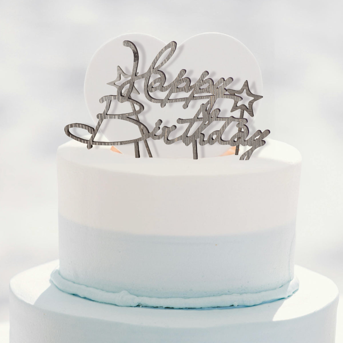 普通郵便】ケーキトッパー Happy Birthday スター 星型 セット