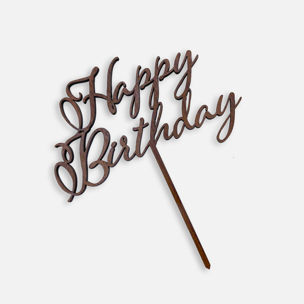 【普通郵便】ケーキトッパー "Happy Birthday"