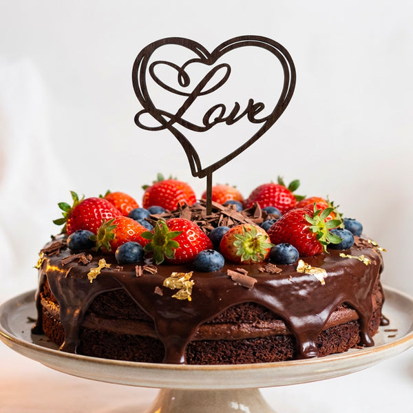 【普通郵便】ケーキトッパー "Love"