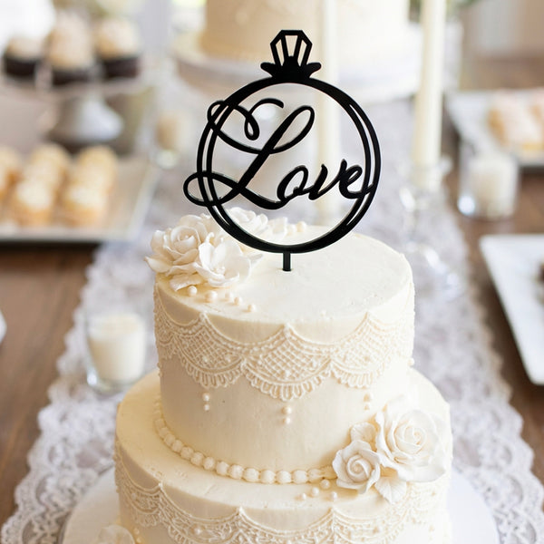 【普通郵便】ケーキトッパー "Love"