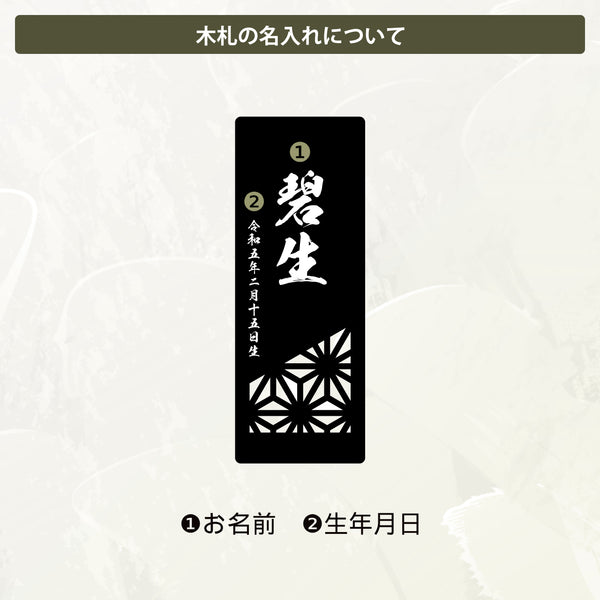 【メール便】端午の節句 兜 お名前木札セット