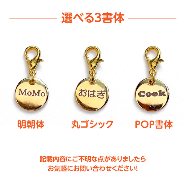 【普通郵便】名入れ迷子札 ペットタグ
