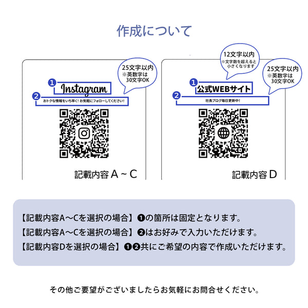 【メール便】縦型 QRコードパネル