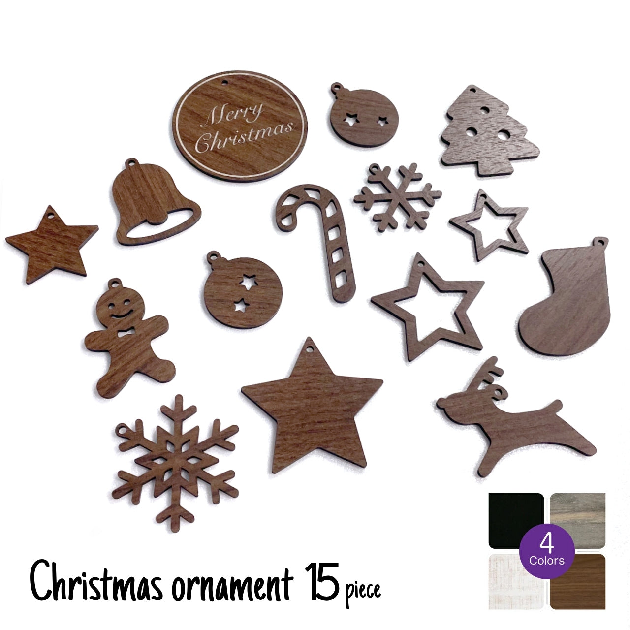 【メール便】クリスマス オーナメント 15ピース