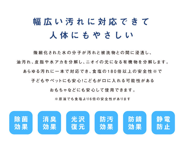 ペットや赤ちゃんにも安心！こどものおもちゃ洗浄剤 500ml（30倍希釈用・15L相当）